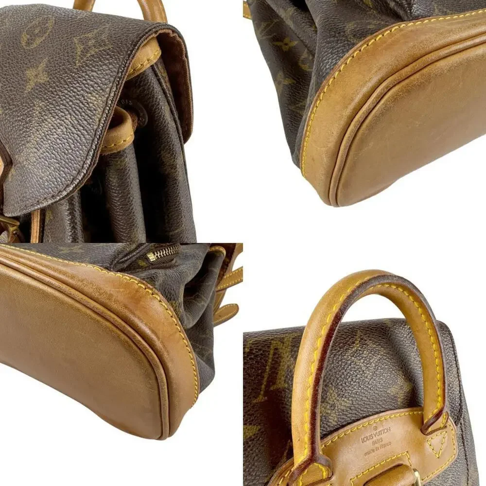 LOUIS VUITTON Authentic Brown Monogram Canvas Backpack - Picture 4 of 5